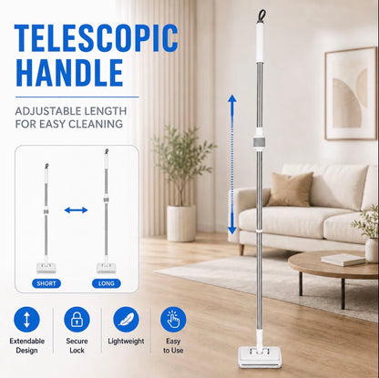 SOPAMI Extendable Telescopic Flat Clip Mop 360° Swivel