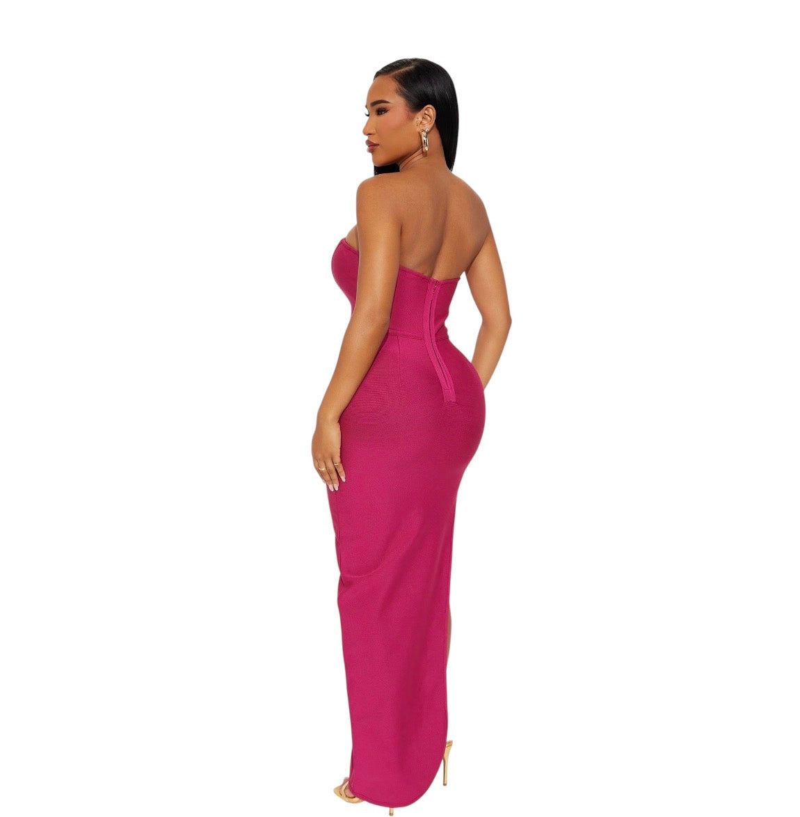 Ariana Bandage Maxi Dress Mauve