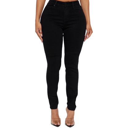 Tall Vibe Check Curvy Stretch Skinny Jeans Black
