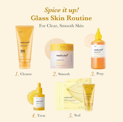 medicube Kojic Acid Turmeric Power Trio Toner Pads Toner Serum Skincare Set
