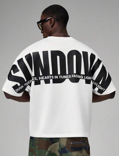 STYNVO Men’s Letter Graphic T Shirt