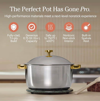 Our Place Titanium Pro Cookware Duo – Always Pan & Perfect Pot with Nonstick No-Coating Technology | Tri-Ply Titanium & Stainless Steel | Safe for Oven, Induction & All Cooktops up to 535°C