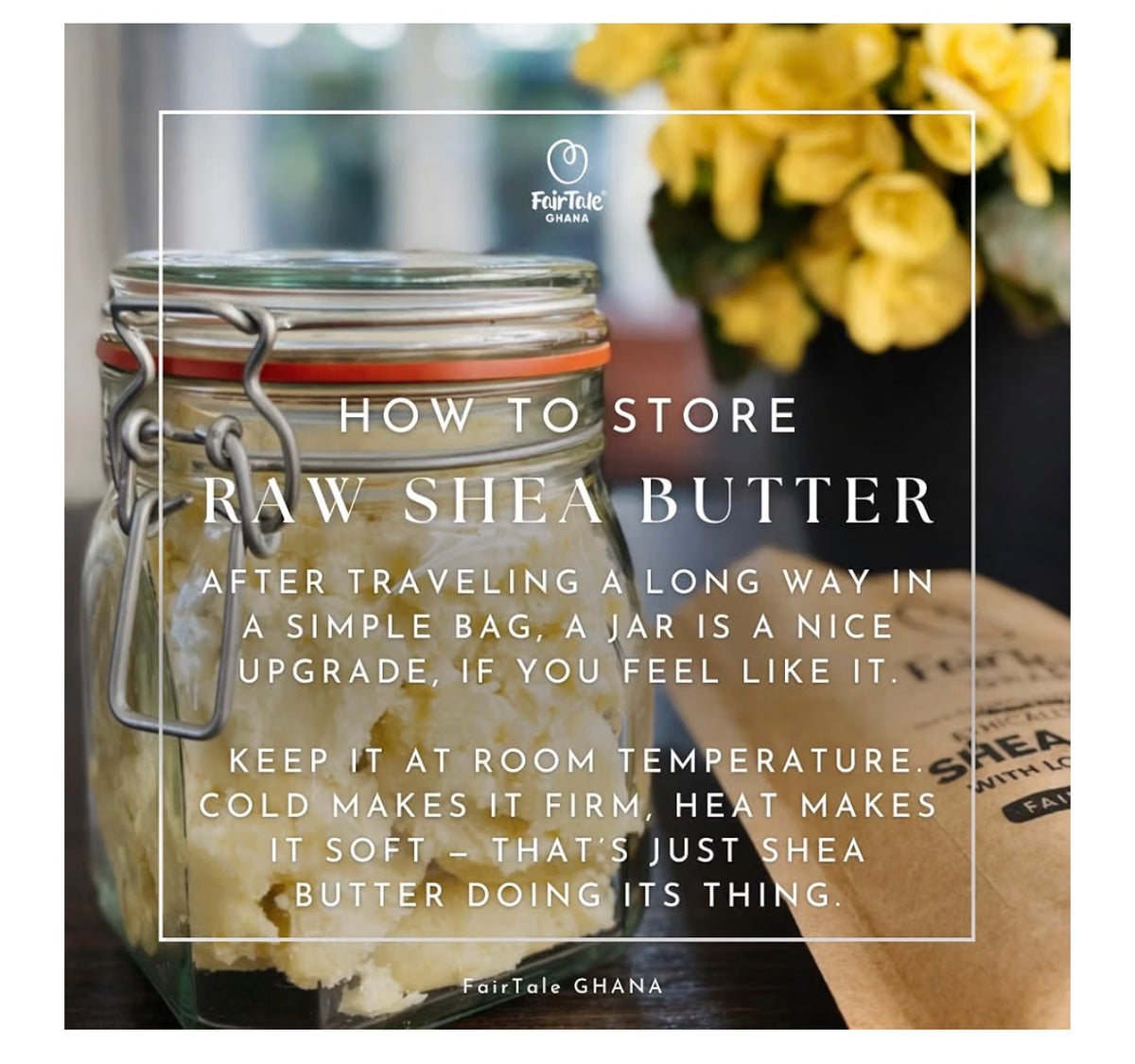 FairTale GHANA Raw African Shea Butter 450g | 100% Natural Unrefined