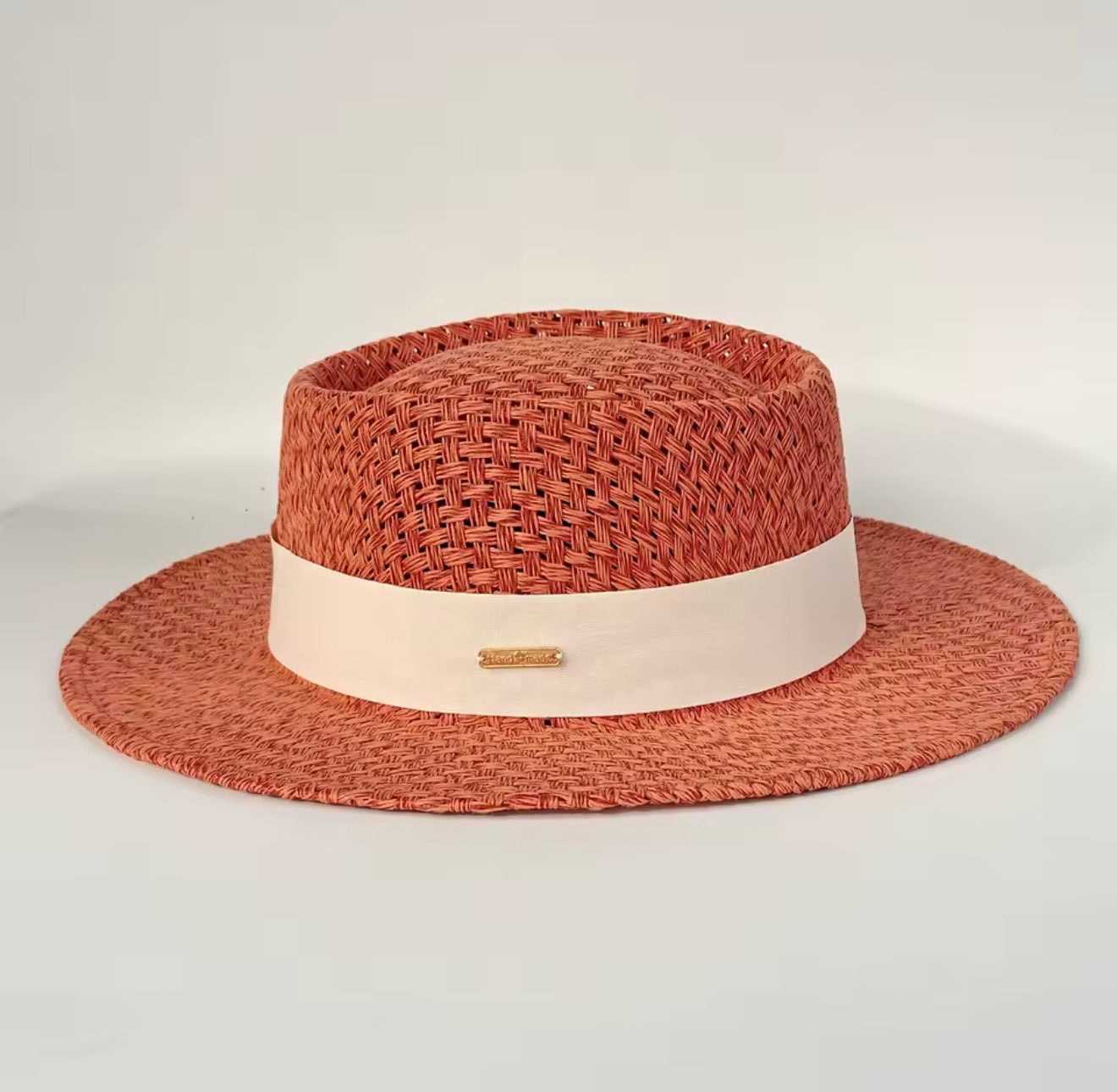 2026 Beach Straw Hat for Women Wide Brim UV Protection Boater Style Summer Hat