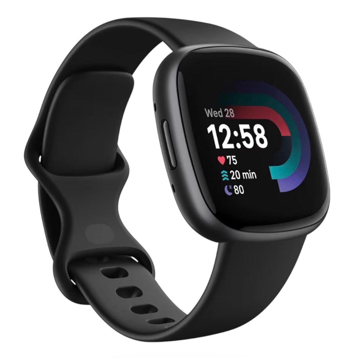 Fitbit Google Versa 4 Fitness Smartwatch Black Graphite 6 Day Battery