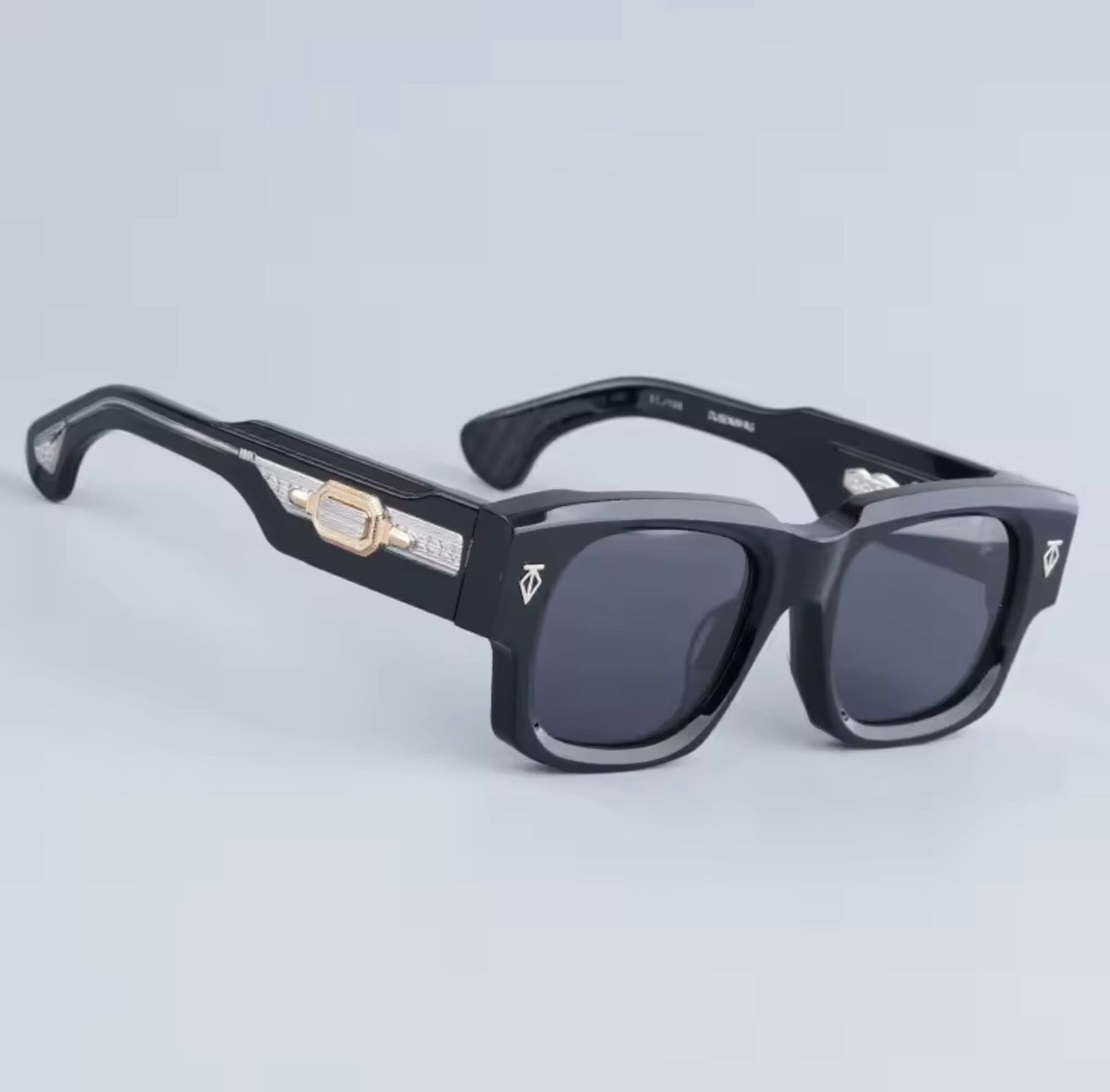 Dusenberg Thick Heavy Acetate Sunglasses High Quality Men and Women Fashion High Street Designer Uv400 Eyeglasses with Case