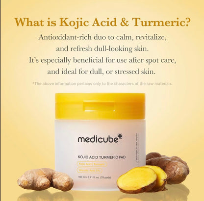 medicube Kojic Acid Turmeric Golden Glow Radiance Full Skincare Set