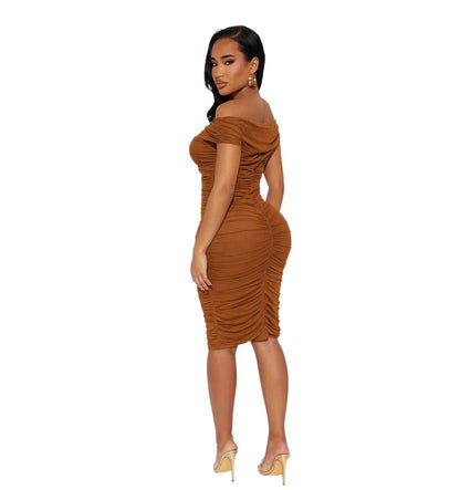 The Tink Midi Dress Brown