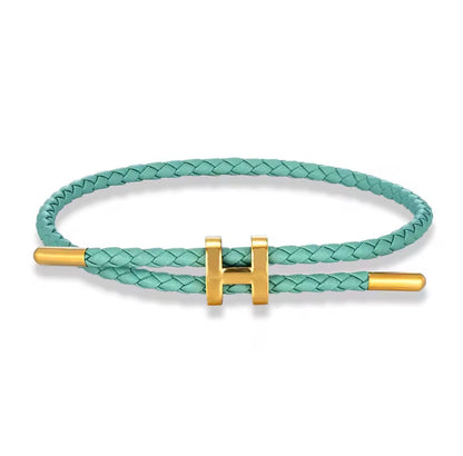 MKENDN Adjustable 3mm Red Braided Leather Bracelet for Men & Women Stainless Steel Jewelry Classic Simple Unisex Couple Gift