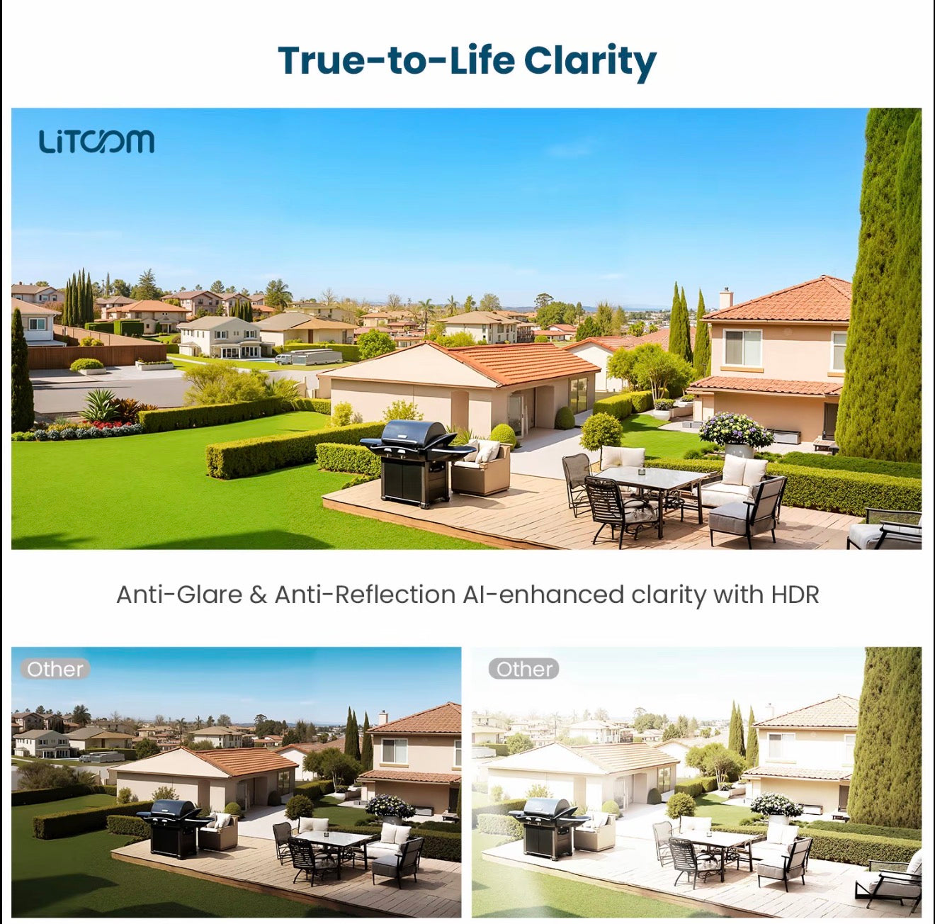 2K Litokam Window Camera Indoor Security Camera