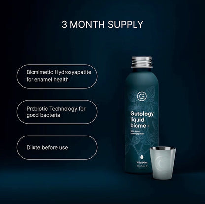 Gutology Hydroxyapatite Mouthwash Alcohol & Fluoride Free 3 Month Supply