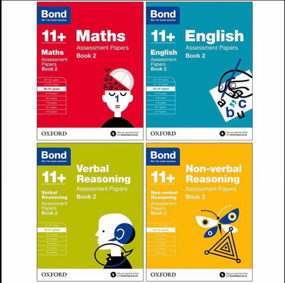 Bond 11+ Assessment Papers Book 2 10–11 Years 4 Books