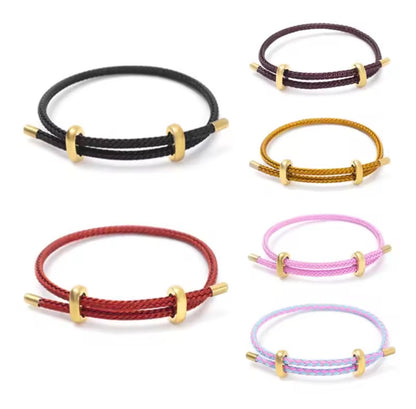 High Quality Bracelets Wire Rope Bangle for Women Colorful Handmade DIY Men Bracelets Adjustable Rope Bracelet Jewelry Wholesale