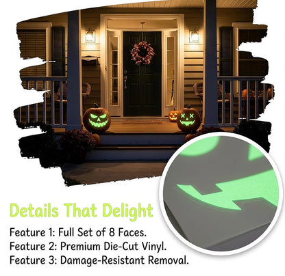 Glow-in-the-Dark Halloween Window Stickers – Removable Clings | Minja Superstore