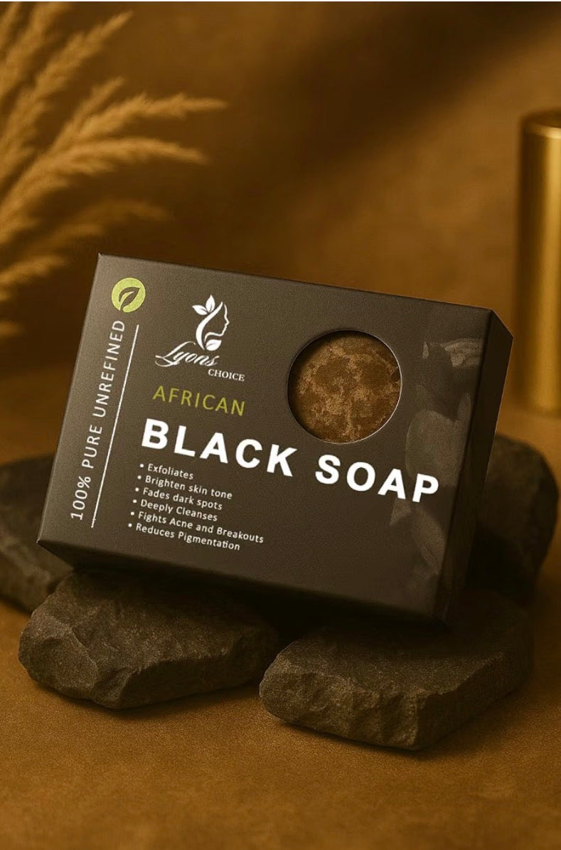 African Black Soap 150g | Raw Unrefined Ghanaian Natural Soap