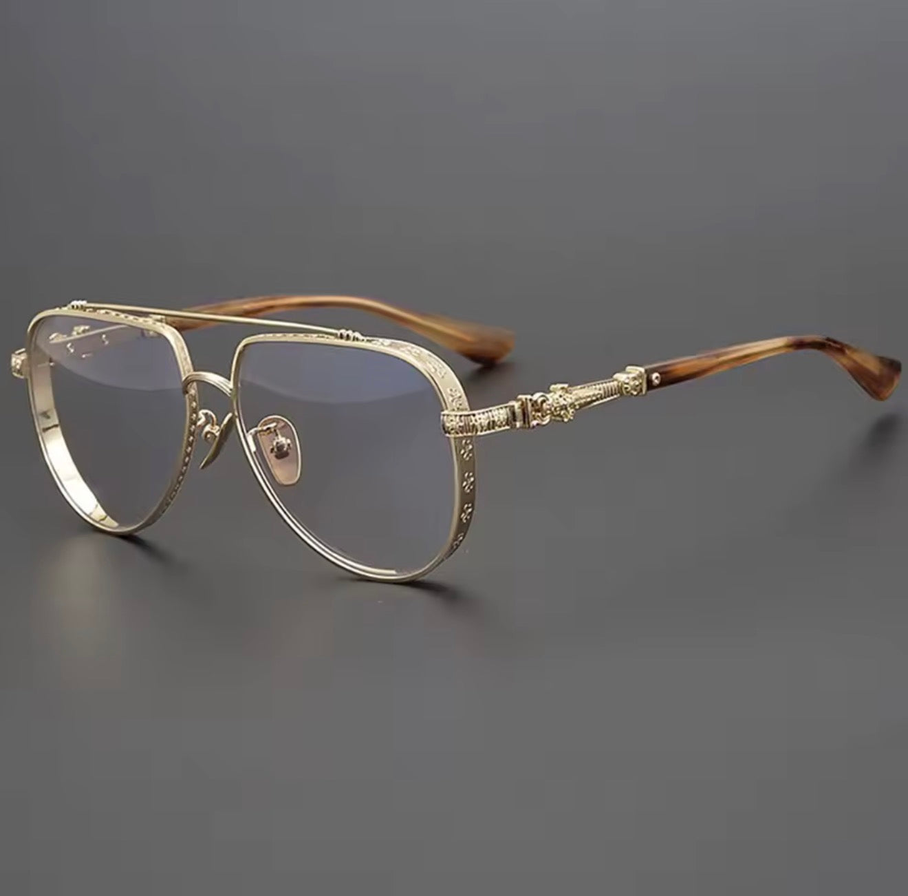 New Male and Female Pilot Glasses Frame Outdoor Leisure Brand Design High Quality Fashion Luxury Optical Prescription Eyeglass