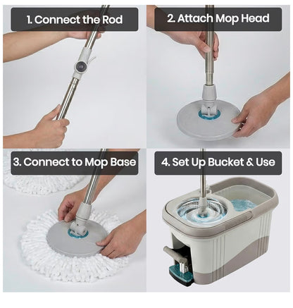 Aspect Spin Mop and Bucket Set with Foot Pedal