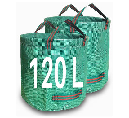 Singwow 500L Garden Waste Bags 2 Pack Heavy Duty Reusable Sacks