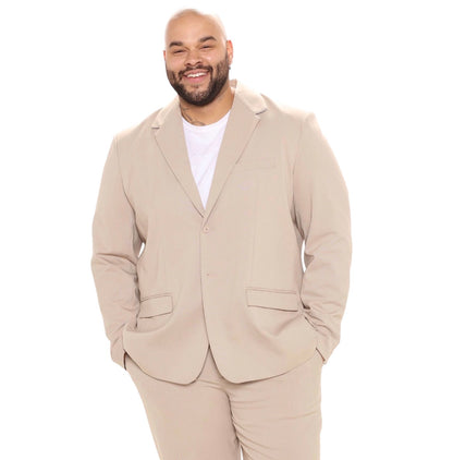 The Modern Stretch Suit Jacket Tan
