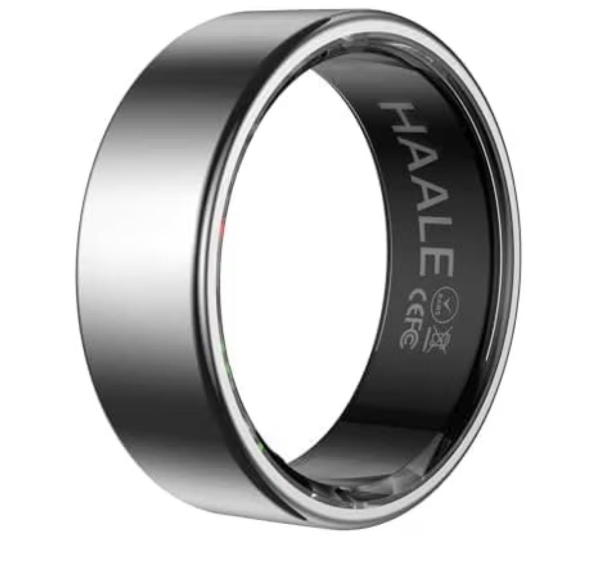 Haale Smart Ring Stainless Steel Fitness Tracker Android iOS