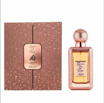 Lattafa Queen of Roses 100ml Eau de Parfum Rose Saffron Vanilla