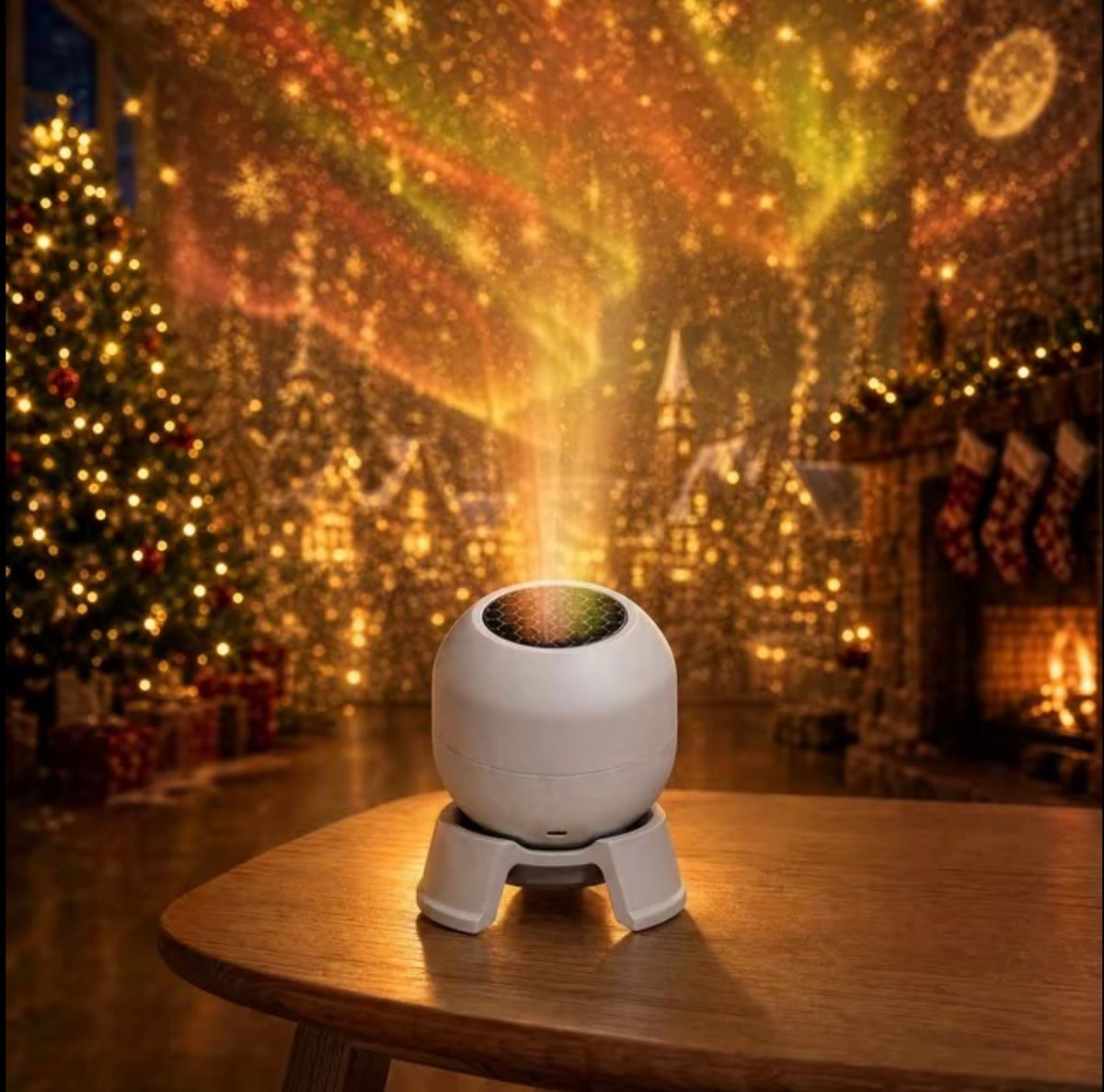 LED Christmas Snowflake Projector Light Moving Outdoor Indoor Decoration