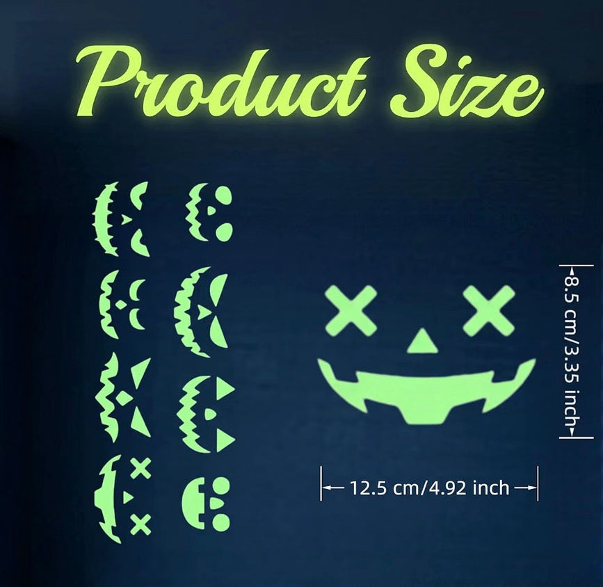 Glow-in-the-Dark Halloween Window Stickers – Removable Clings | Minja Superstore