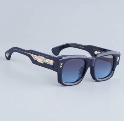 Dusenberg Thick Heavy Acetate Sunglasses High Quality Men and Women Fashion High Street Designer Uv400 Eyeglasses with Case