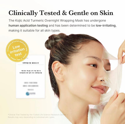 medicube Turmeric Overnight Wrapping Peel Off Mask Korean Skincare
