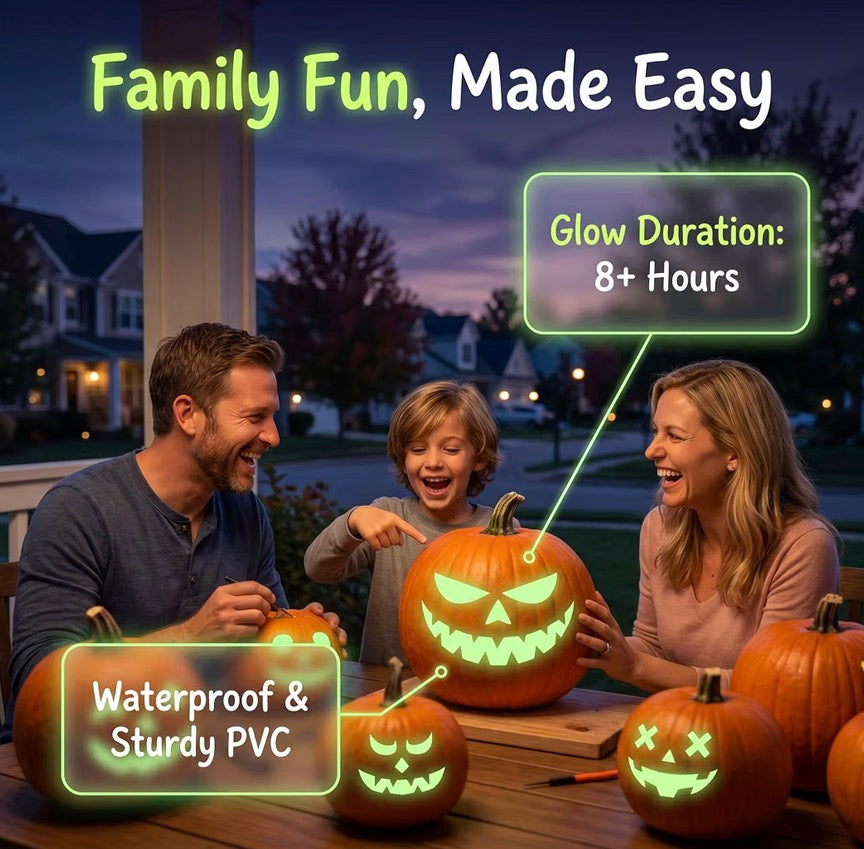 Glow-in-the-Dark Halloween Window Stickers – Removable Clings | Minja Superstore