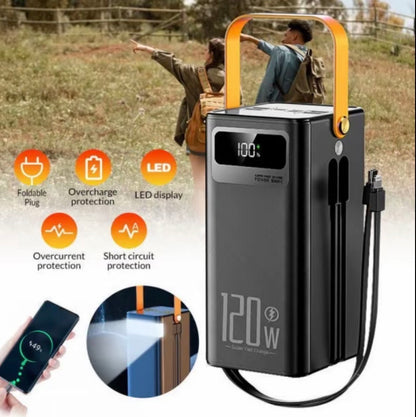 120W Power Bank 50000mAh Portable Fast Charger