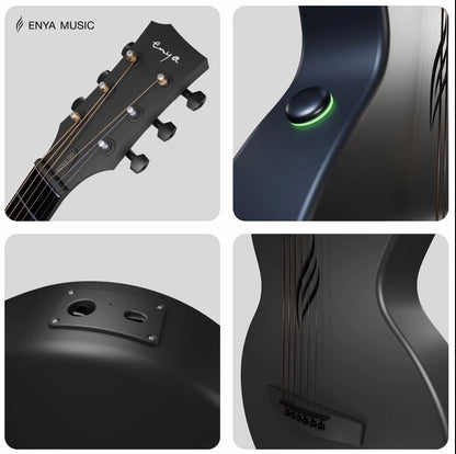 NOVA GO SP1 Carbon Fibre Acoustic Electric Travel Guitar