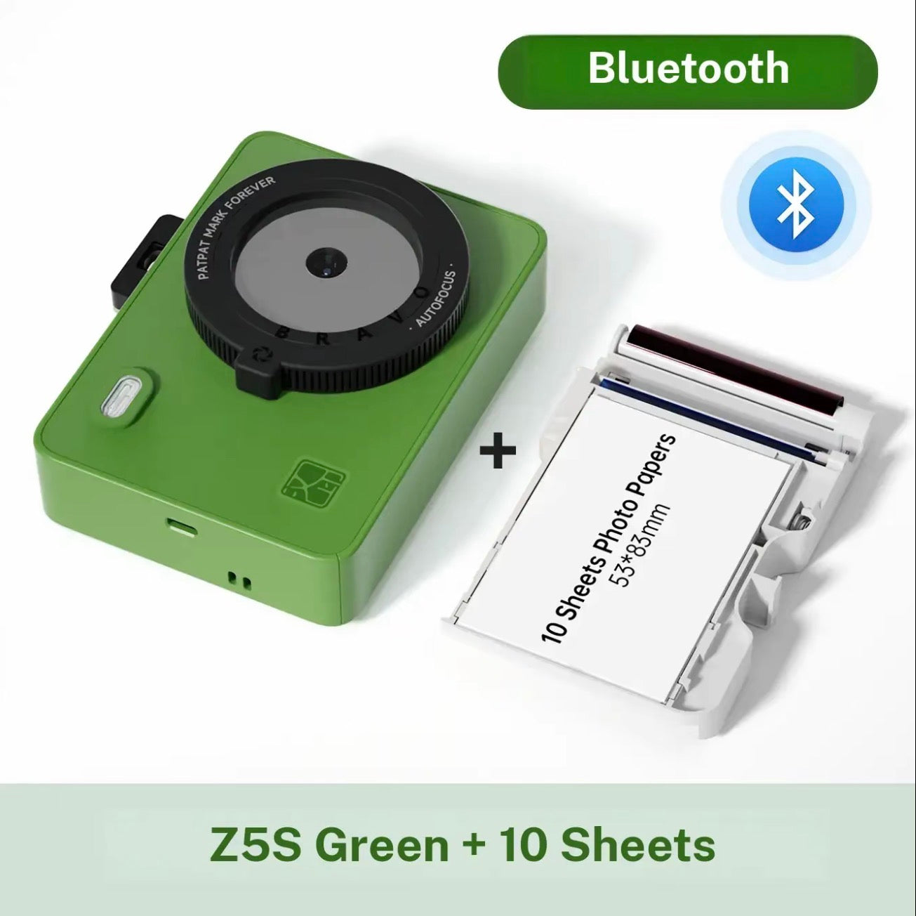 Hanin Z5S Instant Photo Printer Bluetooth Thermal Sublimation