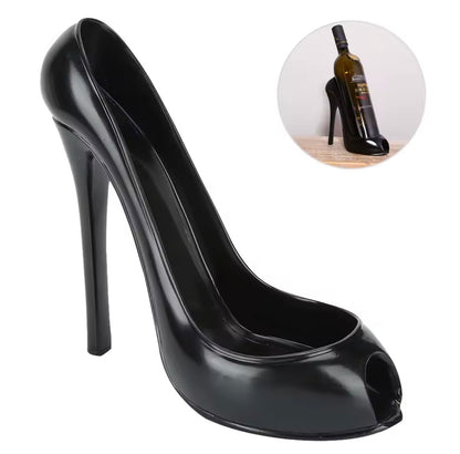 Creative High-Heeled Shoe Wine Rack – Stylish Table Ornament & Unique Gift Idea