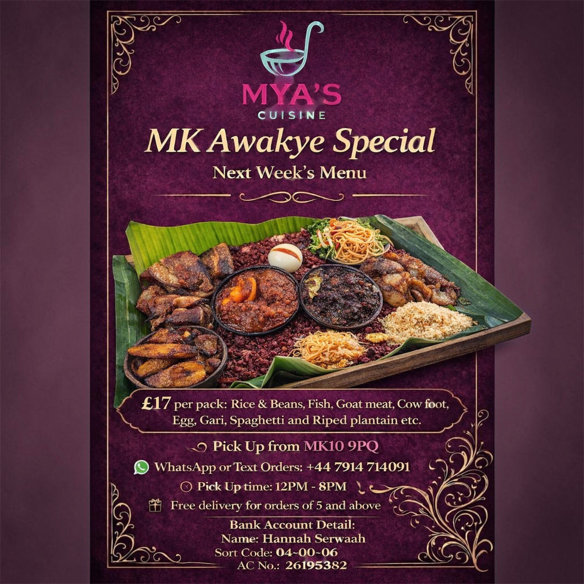 Mya’s Cuisine UK(Milton Keynes)