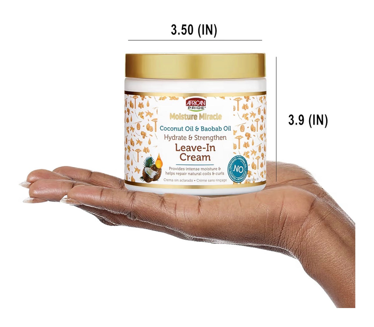 African Pride Moisture Miracle Leave-In Cream 15 oz | Coconut & Baobab