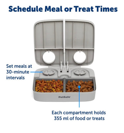 PetSafe 2 Meal Automatic Pet Feeder Grey
