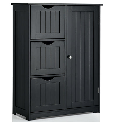 Freestanding Bathroom Cabinet with One Door and Three Drawers