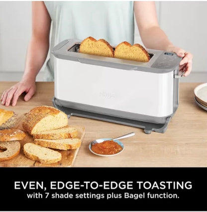 Foodi 3-in-1 Toaster, Grill and Panini Press with Flip Design, 7 Cooking Functions, 7 Toast Shades, Includes Panini Press, Bake Tray and Crumb Tray, Stainless Steel, ST202UK