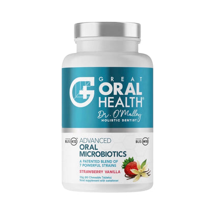 Oral Probiotics for Bad Breath Adults 7 Strain 60 Tablets Strawberry Vanilla