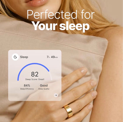 Haale Smart Ring Stainless Steel Fitness Tracker Android iOS
