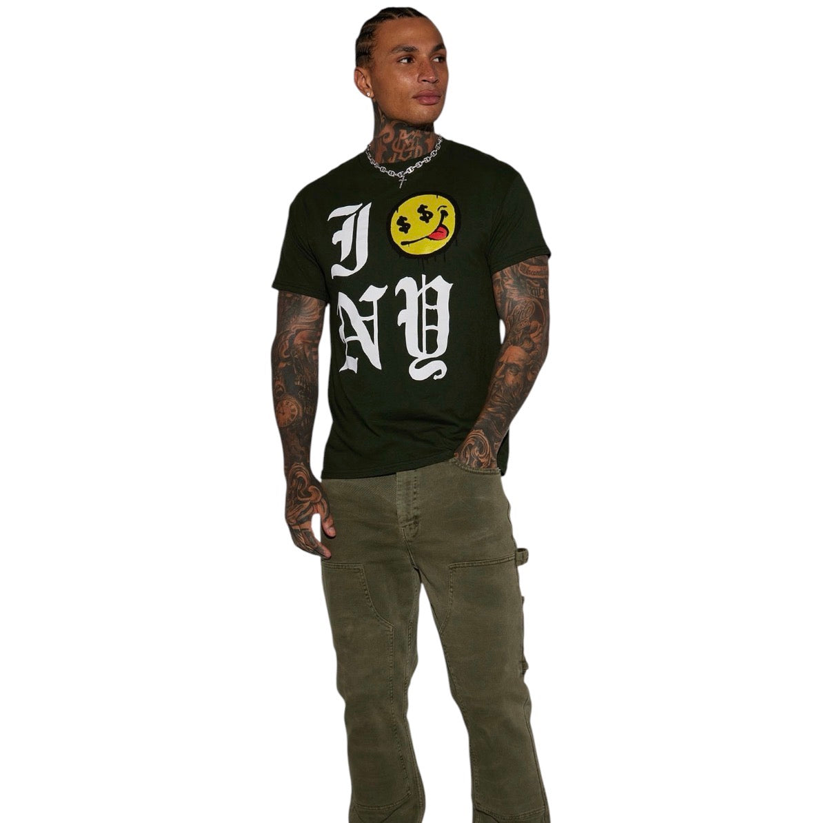 Indestructible Slim Flare Carpenter Pants Olive