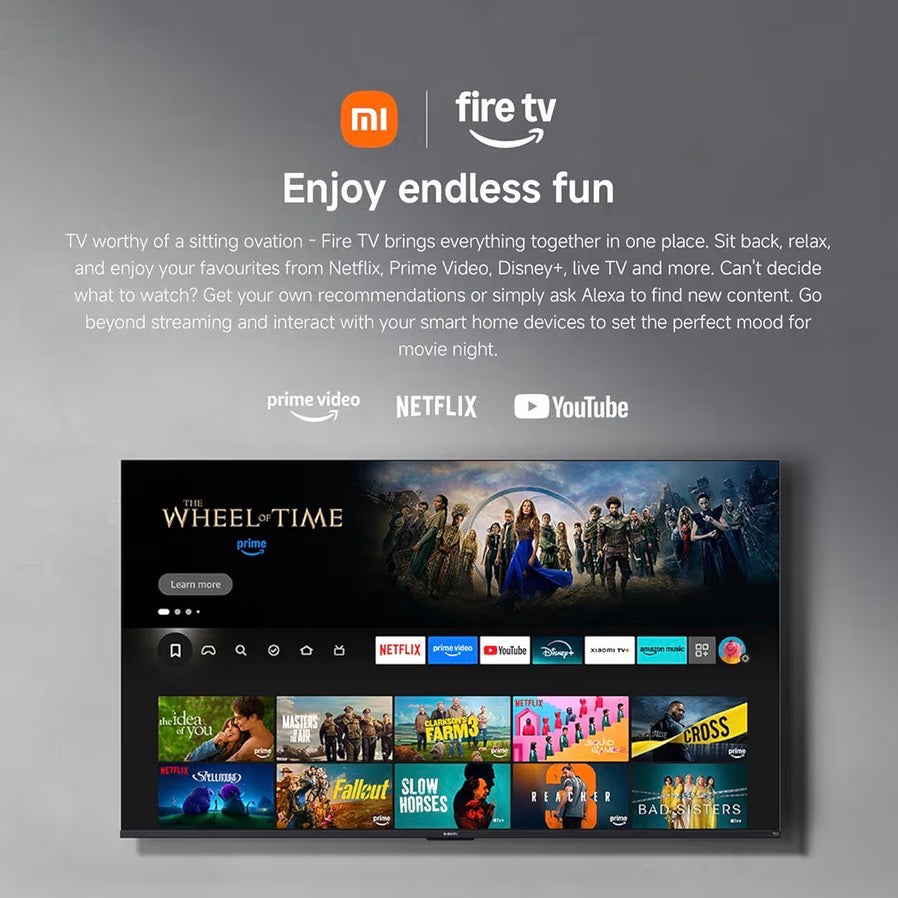Xiaomi TV F 43” 4K UHD Smart TV | Fire TV, Alexa & HDR10