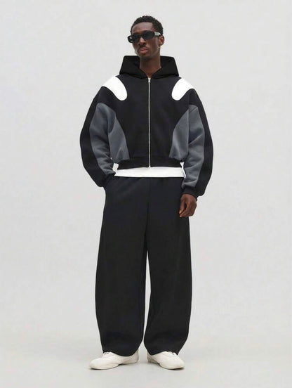SUMWON Cropped Zip Up Hoodie