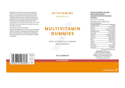 Myprotein Sugar-Free Multivitamin Gummies Strawberry 60 Vegan