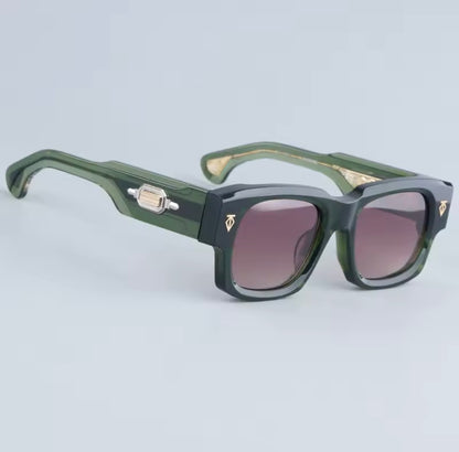 Dusenberg Thick Heavy Acetate Sunglasses High Quality Men and Women Fashion High Street Designer Uv400 Eyeglasses with Case