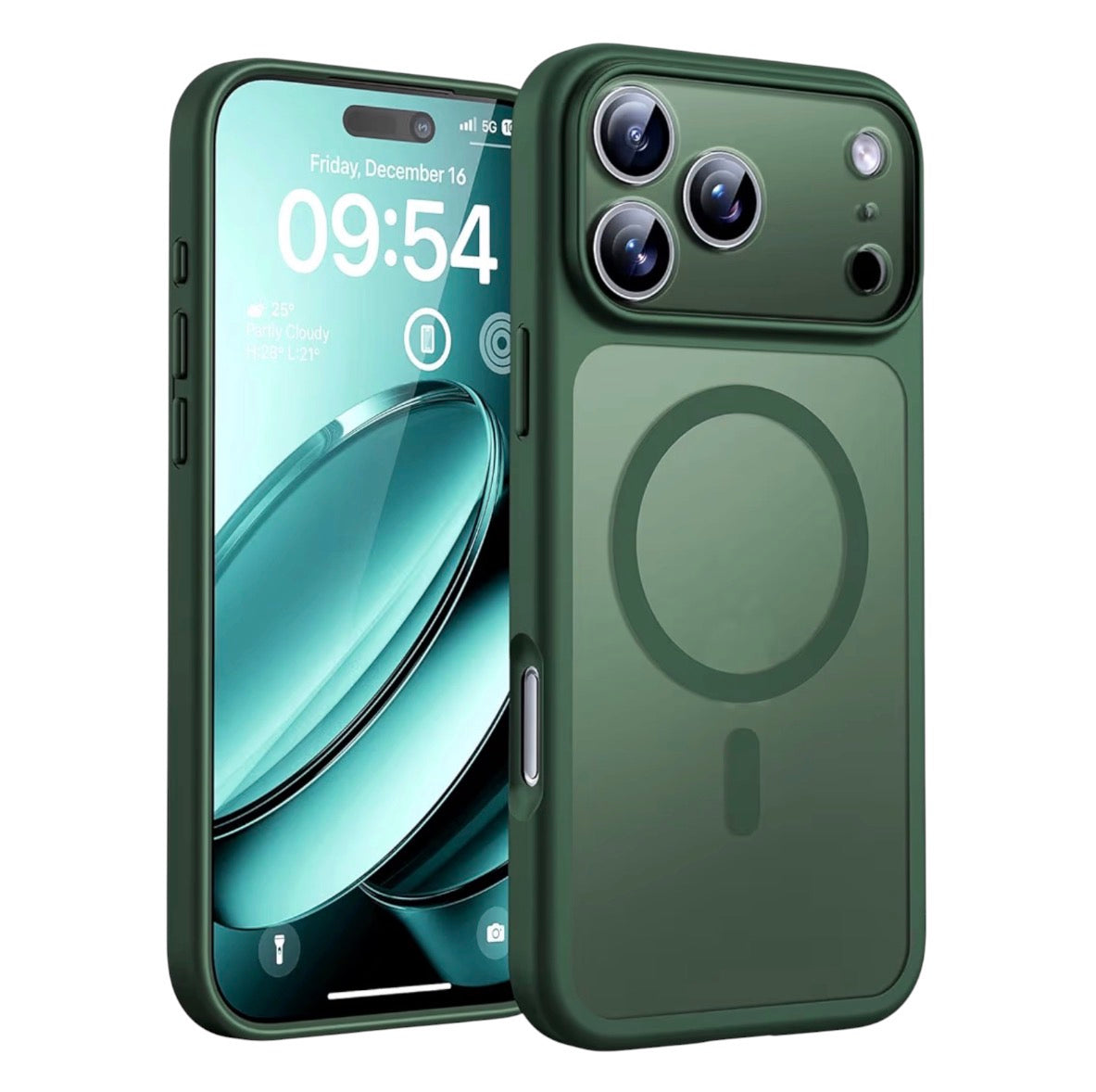 1 × TOCOL iPhone 17 Pro Max Protective Case – Alpine Green