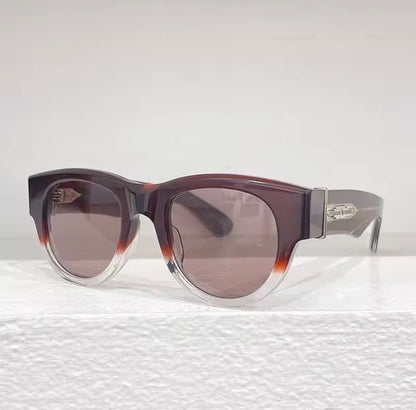 JMM ROLLINGSUN Thick Italy Acetate Sunglasses Handmade Japan Style Designer Brand Uv400 Round High Quality Eyeglasses with Case