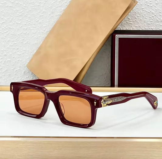 Luxury Fashion Trend Vintage  Sunglasses BELVEDERE Thick Acetate Retro Square Style Unisex A+ High Quality
