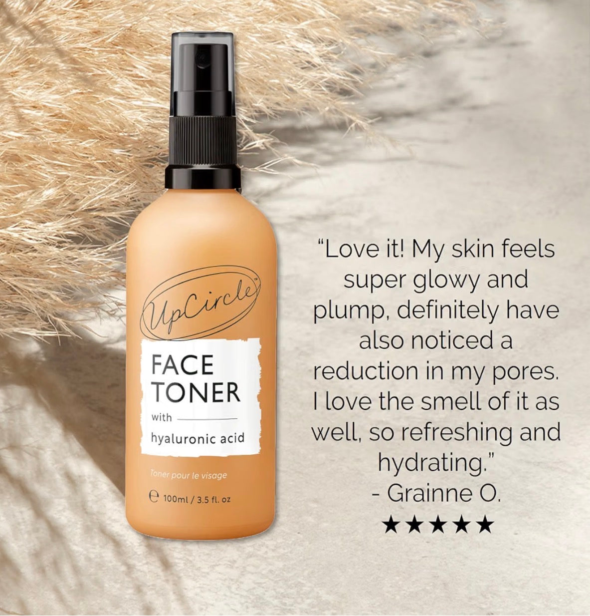 UpCircle Face Toner 100ml | Hyaluronic & Salicylic Acid | Vegan Skincare